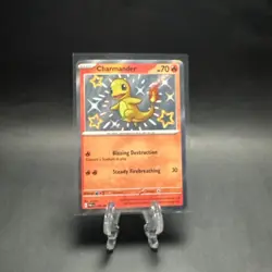 2024 Pokemon SV Paldean Fates PAF EN Charmander Holo #109/091 - Image 1