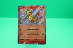 2024 Pokemon SV Paldean Fates PAF EN Charmander Holo #109/091 - Image 1
