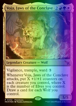 MTG Voja, Jaws of the Conclave (432/462) Murders at Karlov Manor NM FOIL - Image 1