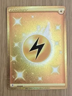 Pokemon Card - Lightning Energy 235/203 Gold Secret Rare - Evolving Skies - Image 1