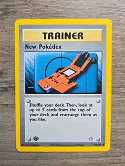 Pokemon TCG New Pokedex 95/111 1st Edition Neo Genesis LP - Image 1