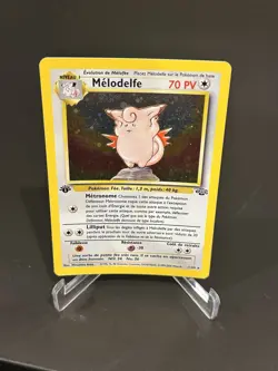 Pokemon TCG Clefable Jungle Holo Card 1/64 Clefairy Unlimited Holo Rare French - Image 1
