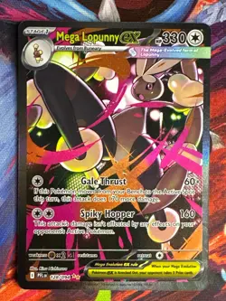Mega Lopunny ex 128/094 Me02: Phantasmal Flames Holo Pokemon Card - Image 1
