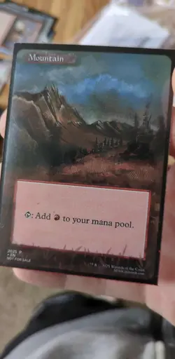 MTG Altered Art Card - Mountain- Basic Land- Magic the Gathering TCG - Image 1