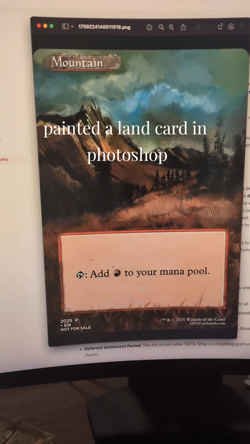 MTG Altered Art Card - Mountain- Basic Land- Magic the Gathering TCG - Image 2