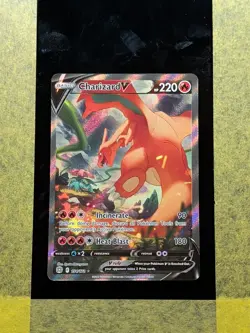 091 - Original Owner Charizard V 154/172 Brilliant Stars Alt Art Pokemon Card - Image 1
