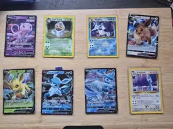 Pokemon Card Lot of 8 Cards - Mew, Kingdra,Dark Arbok, Eevee, Dragonair - Image 1