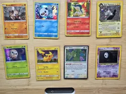 Pokemon Card Lot of 8 Cards Unown, Ditto, Dark Magneton, Pikachu, Oshawott - Image 1
