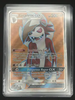 Lycanroc GX 138/145 Full Art Guardians Rising Holo Pokemon Card TCG Ultra Rare - Image 3