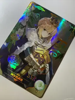 Artoria Pendragon Fate FGO Foil NS-10 SSR 1 Goddess Story Anime Waifu Card Girl - Image 3