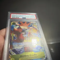 Monkey D. Luffy Winner P-036 OP04 Pre-Release Promo One Piece Card PSA 10 - Image 2
