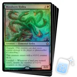 FOIL MOSSBORN HYDRA X4 Foundations FDN Magic MTG MINT CARD - Image 1