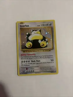 Pokemon TCG Snorlax XY179 Holo Promo Card XY Black Star Promos - Image 1