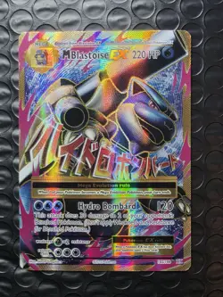 Pokemon TCG XY- Evolutions M Blastoise EX Full Art Holo Ultra Rare Card 102/108 - Image 1