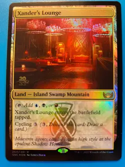 MTG 1x FOIL Xander's Lounge 260 Prerelease Promo Magic the Gathering Card x1 NM - Image 1