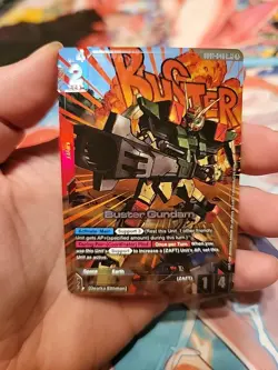 Newtype Rising Gd01-046 Gundam Card Game Buster Gundam LR Plus Alt Art - Image 1