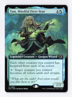 Tam, Mindful First-Year (Extended Art) (Foil) 0380 (R) MTG Lorwyn Eclipsed (ECL) - Image 1