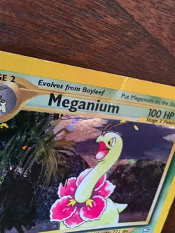 Pokemon TCG - Meganium 11/111 Neo Genesis Holo Rare - DMG - Image 4