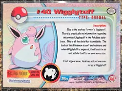 1999 Pokemon Topps Wigglytuff 40 Ungraded NM or Better - Image 2