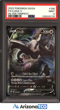 Pokemon 2022 Lugia V 186/195 Alt Art Silver Tempest PSA 9 - Image 1