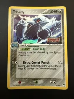 Pokemon TCG Power Keepers Metang 35/108 Stamped Reverse Holo Ex Near Mint - Image 1