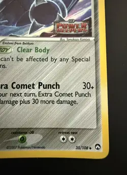 Pokemon TCG Power Keepers Metang 35/108 Stamped Reverse Holo Ex Near Mint - Image 2