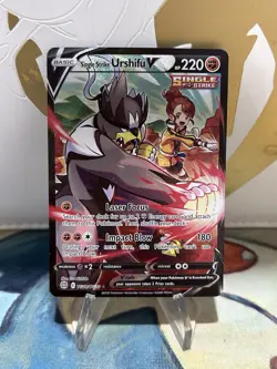 Single Strike Urshifu V TG18/TG30 Pokemon Brilliant Stars Ultra Rare NM - Image 1