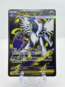 Pokemon TCG Mega Absol ex 161/132 ME01: Mega Evolution Ultra Rare Near Mint - Image 1