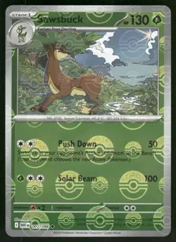 Sawsbuck (Poke Ball Pattern) 007/086 Uncommon Holo NM Pokemon SV: White Flare - Image 1