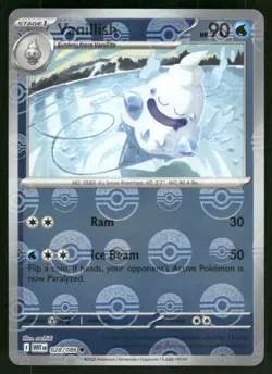 Vanillish (Poke Ball Pattern) 028/086 Common Holo NM Pokemon SV: White Flare - Image 1