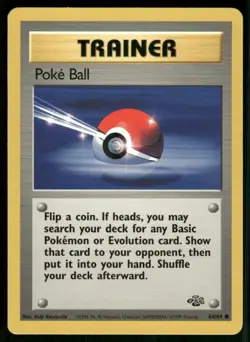 Poke Ball 64/64 Common Unlimited NM Pokemon Jungle - Image 1
