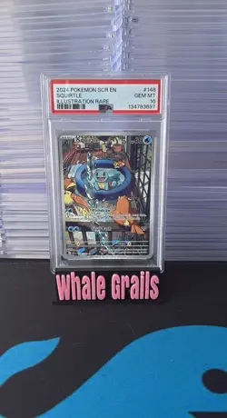 2024 POKEMON SCR EN-STELLAR CROWN ILLUSTRATION RARE #148 SQUIRTLE PSA 10 - Image 1