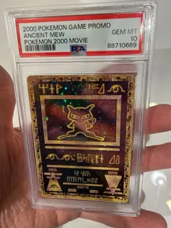 PSA 10 Gem Mint Pokemon Ancient Mew Holo 2000 Movie Promo English - Image 1