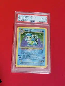 PSA 4 Blastoise 1st Edition Holo Shadowless Base Set #2 1999 Pokemon WOTC - Image 1