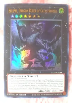 Yu-Gi-Oh! Eclipse, Dragon Ruler of Catastrophes Ultra Rare ALIN-EN048 1st Ed - Image 1