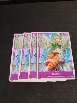 4x Monet - OP12-076 - UC Legacy of the Master (OP12) NM-Mint, English One Piece - Image 1