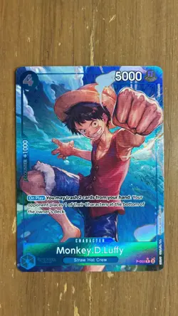 MONKEY.D.LUFFY P-055 Alt Full Art ONE PIECE Alternate Parallel English PRB01⚓📈 - Image 1