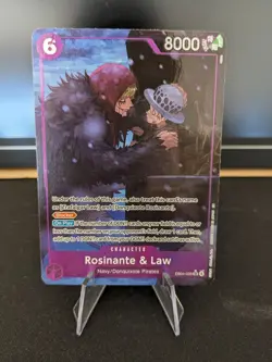 One Piece CCG TCG Rosinante & Law Alt Art EB04-038 SR NM OP14 English - Image 1
