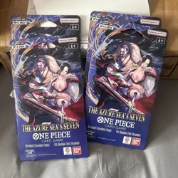 (Lot of 4) One Piece TCG: The Azure Sea's Seven Sleeved Booster OP-14 English. - Image 3