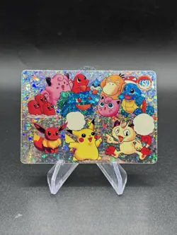 Pikachu Friends Holo Pokemon Vintage Pocket Monster Vending Prism Sticker 459 - Image 1