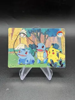 Pikachu Friends Holo Pokemon Vintage Pocket Monster Vending Prism Sticker 459 - Image 2
