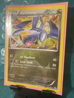 Pokemon TCG Garchomp Holo Rare Card 91/124 Exalted Cosmos Dragon - Image 1