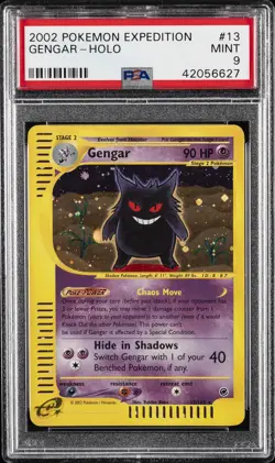2002 POKEMON EXPEDITION #13 GENGAR-HOLO PSA 9 - Image 1