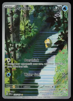 Psyduck 175/165 Scarlet & Violet-151 Holo Illustration Rare Pokemon TCG Card NM - Image 1