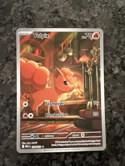 Pokemon TCG Vulpix 138/132 2025 Mega Evolution Illustration Rare Card - NM - Image 1