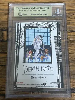 BGS 9.5 2007 Death Note Trading Card Near & Toys Speckle #39 SR Rare Beckett - Image 2