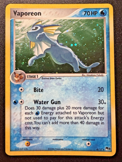 Vaporeon 6/17 POP Series 3 Promo Pokemon Card Holo Foil Rare Near Mint - Image 1