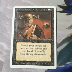 Magic: The Gathering Card - Demonic Tutor - Revised - MTG - English - Image 1