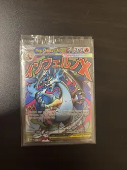 Pokemon TCG Mega Charizard x Ex Promo Card Sealed Holo - Image 1