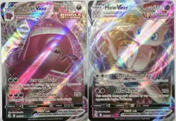 ULTRA RARE- Pokemon Gengar VMAX & Mew VMAX Fusion Strike Cards Bundle - Image 1